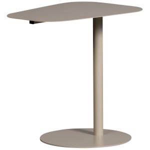 Woood Bout de canapé en métal H38cm grège