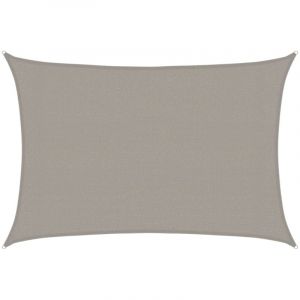 VidaXL Voile d'ombrage 160 g/m² rectangulaire gris clair 3x5 m pehd