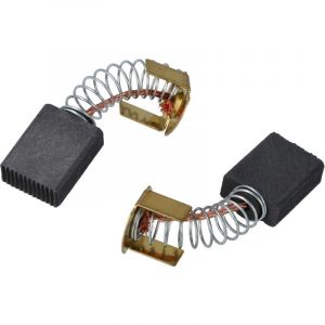 Vhbw 2x balais charbon 6,5 x 13,5 x 17 mm compatible avec Bosch PTS 10 MK I, 10 scie &agrave; onglet, scie circulaire sur table