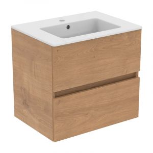 Ideal Standard Eurovit+ Vasque avec meuble bas, 2 tiroirs, R0572Y8,