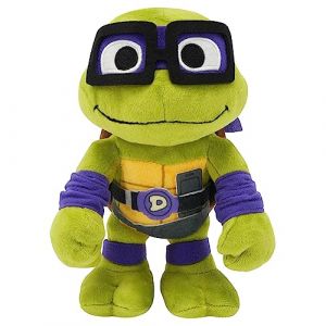 Mattel Teenage Mutant Ninja Turtles Jouet En Peluche Donatello Inspiré Du Film Les Tortues Ninja : Chaos Chez Les Mutants, 20 Cm, Avec Masque Violet, Jouet Enfant, A Partir De 3 Ans, HRC80