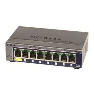 Image de NetGear GS108T - Switch ProSafe Web Manageable Gigabit 8 ports niveau 2