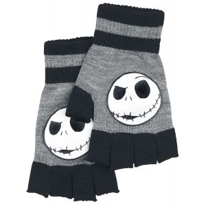 Mitaines Disney de L'Étrange Noël De Monsieur Jack - Jack Face - pour Unisexe - gris chiné/noir