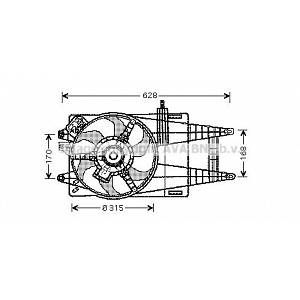Ava Quality Cooling Ventilateur (refroidissement moteur) (247FT7524)