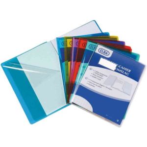 Elba Protège-cahier cristal avec rabat en PVC 20/100 (24 x 32 cm)