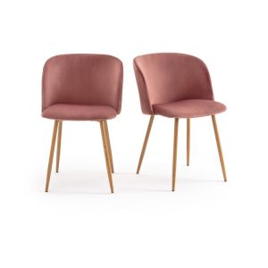 Image de Fauteuil de table Lavergne (lot de 2) Bois De Rose Taille Taille Unique