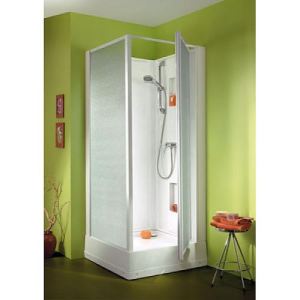 Image de Leda Cabine douche Izibox carrée face (80 x 80 cm/204 cm)