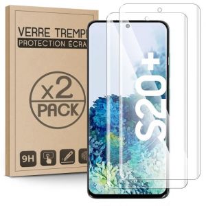 Karylax [2 Pièces] Verre Trempé Protection Écran (Dureté 9h, 3d-Touch, 100% Transparent) Pour Smartphone Samsung Galaxy S20+ [Pack X2]