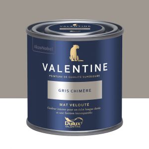 Dulux Valentine Peinture murs&boiseries Valentine Mat Velouté Gris Chimère 0,125L