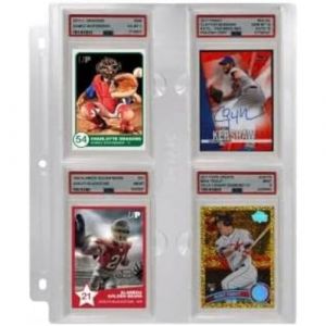 Ultra Pro Page Classeur Ultrapro - Page Pour Psa Graded Transparente Compatible Classeur 3 Anneaux