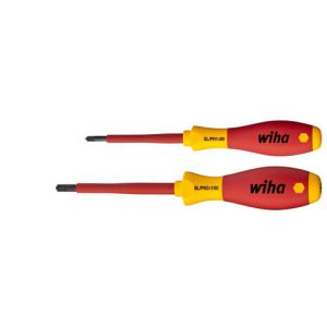 Wiha SB327S2 - Jeu de tournevis SoftFinish electric Xeno, 2 pièces pour fente Phillips