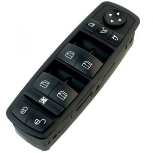 Commande lève vitre pour Mercedes Classe A et Classe B (2004-2012) avant gauche (côté conducteur) avec rétroviseurs rabattables