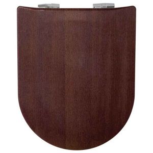 Image de Home maison Abattant Double OLFA Déclipsable "Bois Foncé"