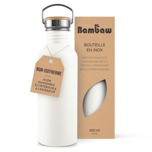 Bambaw Bouteille en Inox 500 ml - Polar White