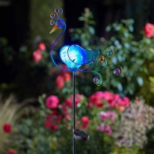 Smart solar Balise solaire décorative Paon lumineux