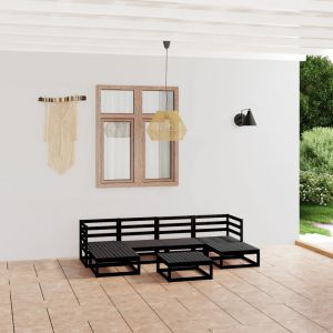 VidaXL Salon de jardin 7 pcs Bois de pin m if