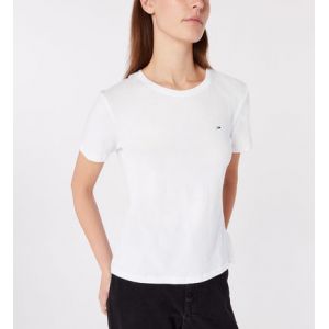 Tommy Jeans T-shirt droit flag coton Blanc - Couleur Blanc - Taille XL