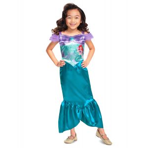 Déguisement Ariel la Petite Sirène basique fille - Couleur Multicolore - Taille 3 - 4 ans (97 - 109 cm)