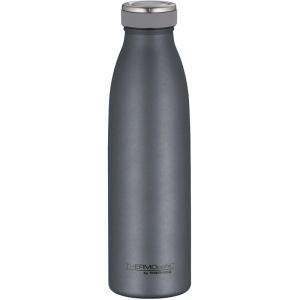 Thermos THERMOcaf&eacute; by TC Bottle Bouteille isotherme en acier inoxydable r&eacute;sistant aux boissons gazeuses Gris graphite mat 0,50 l 12 h chaud 24 h froid Anti-fuite Pour l'&eacute;cole, les d&eacute;placements et le