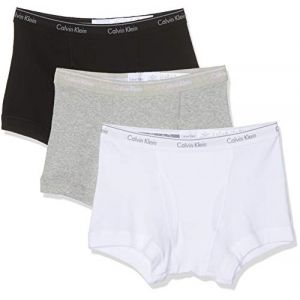 Calvin Klein Shorties Homme, Noir (Bla /White/Grey Heather Mp1), X-Large (Lot de 3)