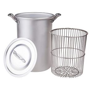 Agnelli Asparagera/Zamponiera Faitout avec Panier et couverture BLTF aluminium 16 cm 16 litres Argent