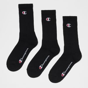 Champion Core 6PP Crew Protège-Bas & Socquettes, Noir, 39-42 (Lot de 6) Mixte