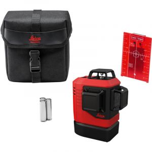 Leica Lino L6Rs – laser ligne 3x360 degrés, en sacoche (laser rouge, portée : 25 m)