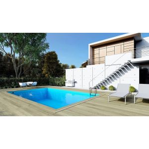 Image de Piscine de jardin en bois - 8,20x5,20 x H.1,45m - avec filtration