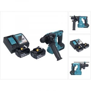 Makita DHR 183 RF marteau perforateur sans fil 18 V 1.7 J SDS plus brushless + 2x batterie 3.0 Ah + kit chargeur