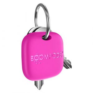 Boompods Tracker Bluetooth iPhone Clé Valise PC Recharge USB C Boomtag Fuchsia