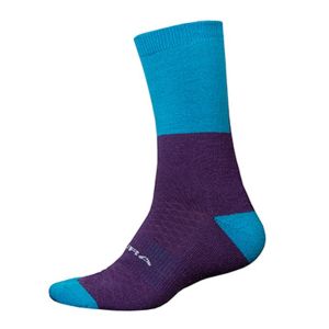 Endura Chaussettes hiver baabaa merino bleu electrique 42 5 47