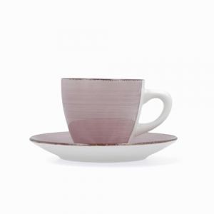 Quid SET2 Tasse C/P 22CL Vita Morning PEONI QD Mugs de Desayun, rose, unique