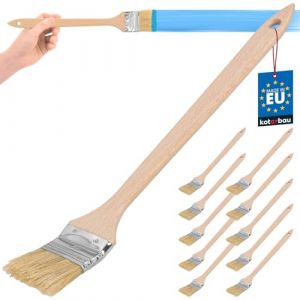 KOTARBAU Lot de 10 pinceaux de radiateur 50 mm - Pinceaux d'angle - pour Les endroits Difficiles d'accès