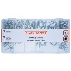 Black & Decker Vis de filetage, vis de &oelig;illet, vis de crochet, filetage de bois