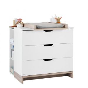 Image de Galipette Commode 3 Tiroirs Blanc Bois