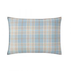 Essix Taie d'oreiller imprimée en flanelle de coton, TARTAN