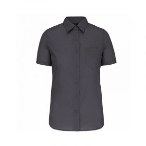 Kariban Chemise manches courtes femme Gris Foncé XS