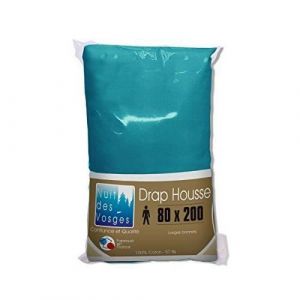 Nuit des Vosges Cotoval Drap Housse Coton Canard 80 x 200 cm - 3275192357264