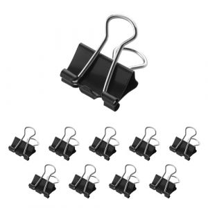 Westcott E-10700 00 Lot de 12 pinces pliantes Noir 15 mm
