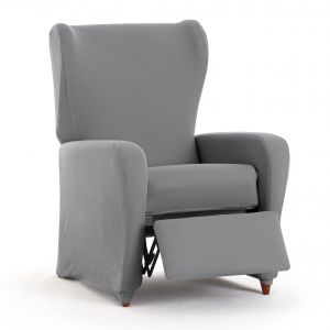 Housse de fauteuil relax extensible gris 60 75