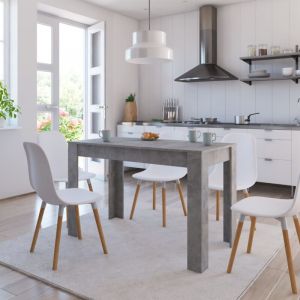 Furniture Limited - Table à manger Gris béton 120x60x76 cm Bois