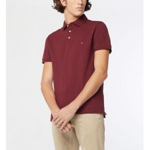 Tommy Hilfiger Polo slim piqu&eacute; stretch coton organique Violet - Couleur Violet - Taille XL