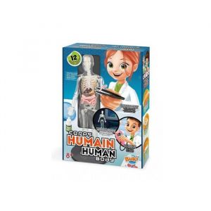 Buki France Les secrets du corps humain 12 experiences - squelette organes mous - jeu anatomie science - enfant 8 ans et plus