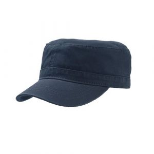 Atlantis Land Casquette militaire en serge de coton - Mixte (Taille unique) (Bleu marine) - UTAB226