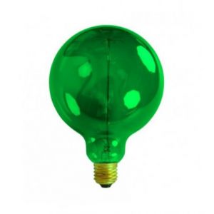 Image de Ampoule d&eacute;corative r&eacute;tro Edison globe vert (D.12,5cm) filament incandescent 40W (E27)
