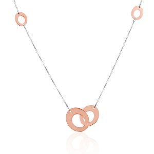 Cleor Collier Collier en Or 375/1000 Bicolore Femme multicolor - Taille 36