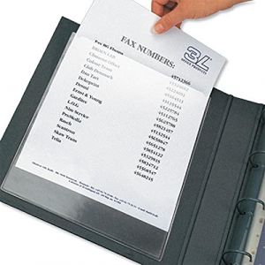 3L Pochettes polypropylène Plein Taille Auto-adhésif A5 Transparent Ref 10085 Lot de 10