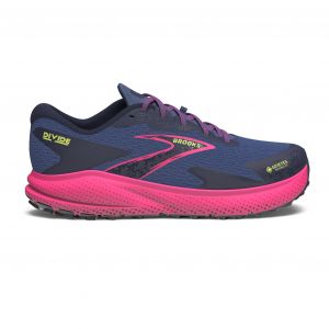Image de Brooks Chaussures Divide 5 Medium GORE-TEX bleu fonc&eacute; rose femme - 36.5