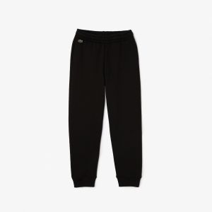 Lacoste Pantalon jogging classique coton mélangé Noir - Couleur Noir - Taille 6-8 ans