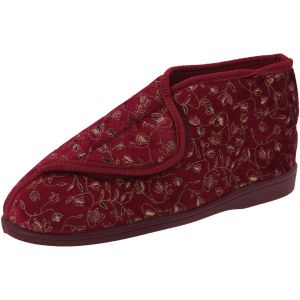 Zedzzz Geraldine - Chaussons &agrave; fermeture scratch - Femme (38 EUR) (Vin) - UTDF534